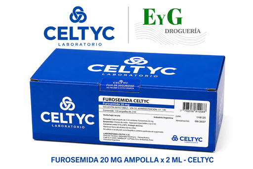 Furosemida 20 mg/2 ml ampolla — Celtyc