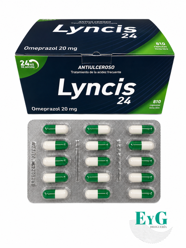 Omeprazol 20 mg X 15 Caps - Lyncis 24 - Savant
