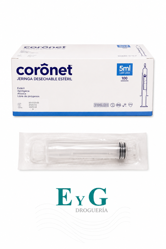 Jeringa 5 cc  S/Aguja - Coronet